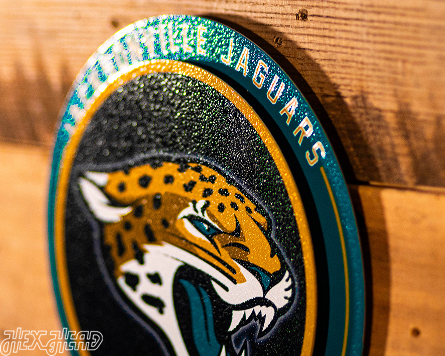 Jacksonville Jaguars "Double Play" On the Shelf or on the Wall Art