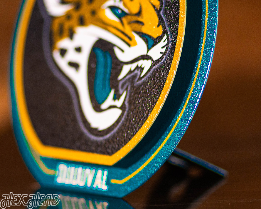 Jacksonville Jaguars "Double Play" On the Shelf or on the Wall Art