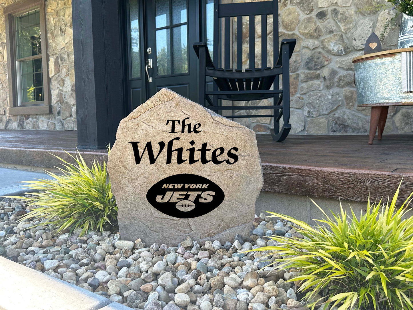 New York Jets Design-A-Stone Landscape Art Family Name