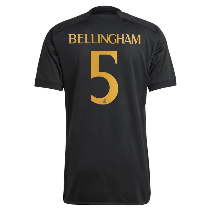 Jude Bellingham Real Madrid Adidas 2023/24 Third Player Jersey - Black