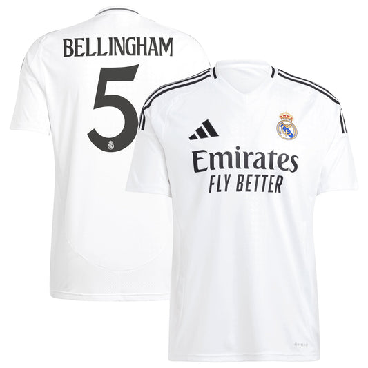 Jude Bellingham Real Madrid adidas 2024/25 Home Player Jersey - White