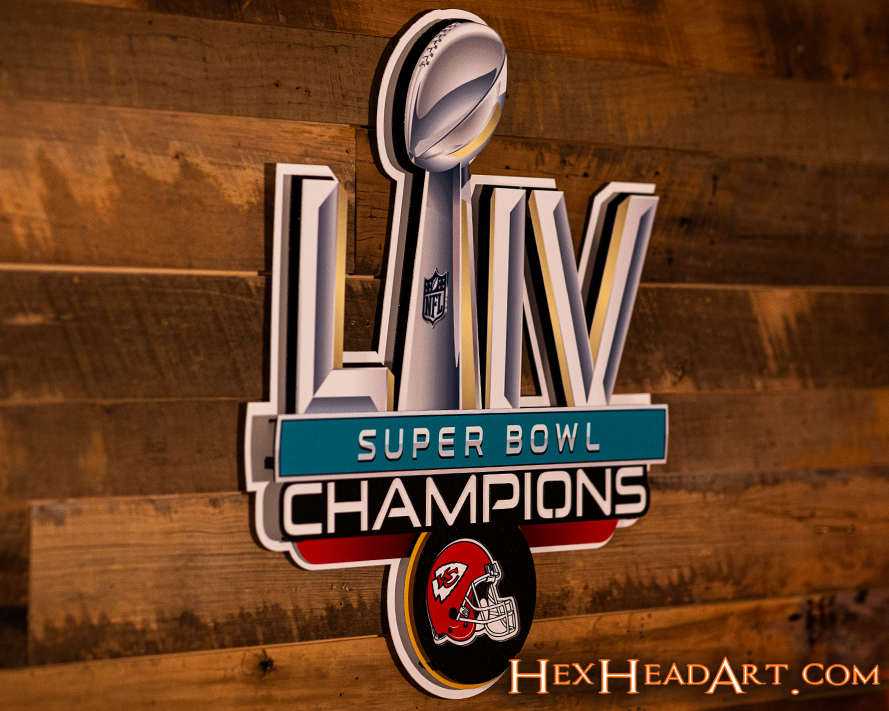 Kansas City Chiefs SUPER BOWL LIV CHAMPIONS! 3D Wall Art