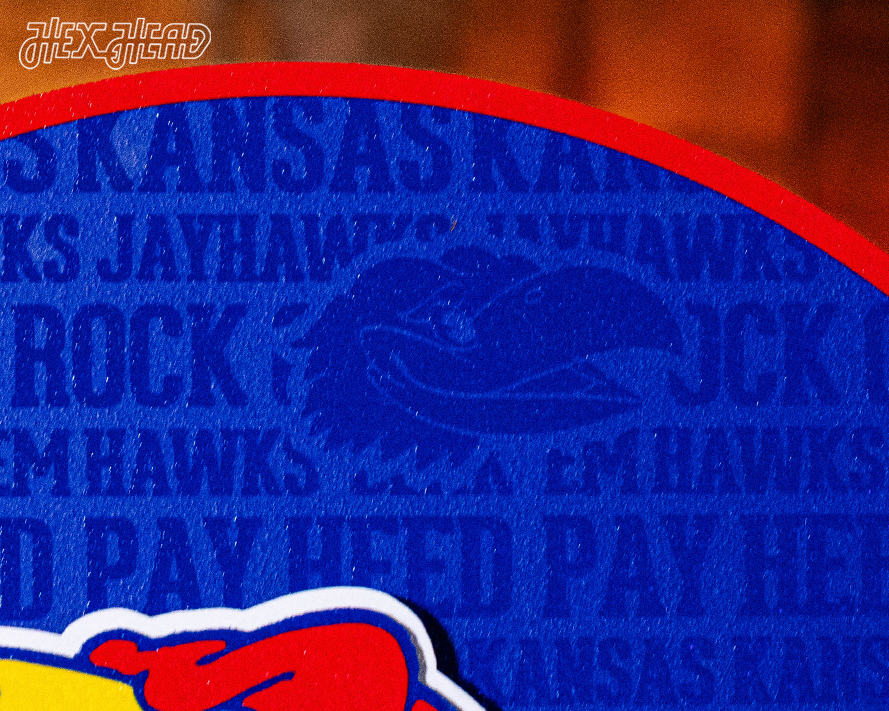 Kansas Jayhawks Vault CRAFT SERIES 3D Embossed Metal Wall Art