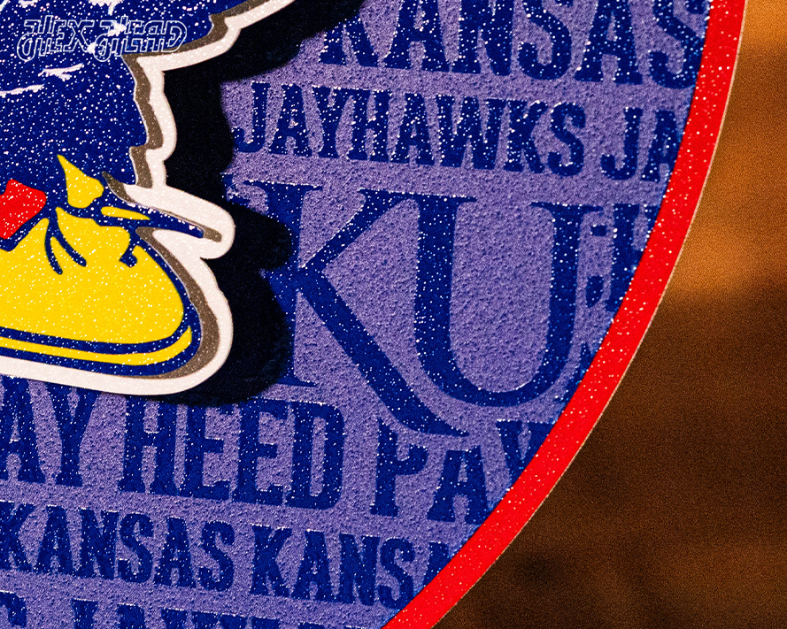 Kansas Jayhawks Vault CRAFT SERIES 3D Embossed Metal Wall Art