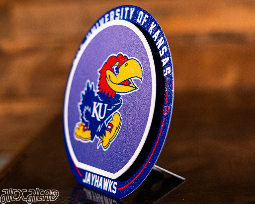 Kansas Jayhawks "Double Play" On the Shelf or on the Wall Art