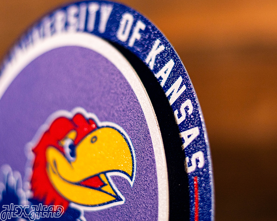 Kansas Jayhawks "Double Play" On the Shelf or on the Wall Art