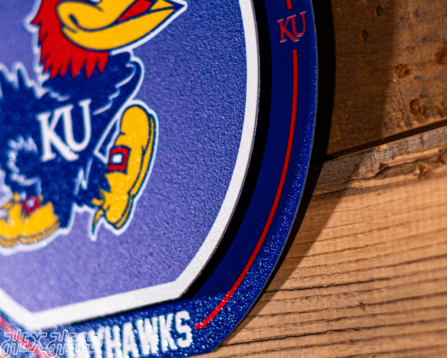 Kansas Jayhawks "Double Play" On the Shelf or on the Wall Art