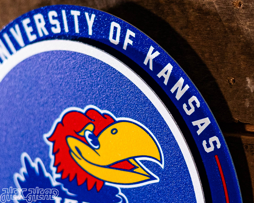 Kansas Jayhawks "Double Play" On the Shelf or on the Wall Art