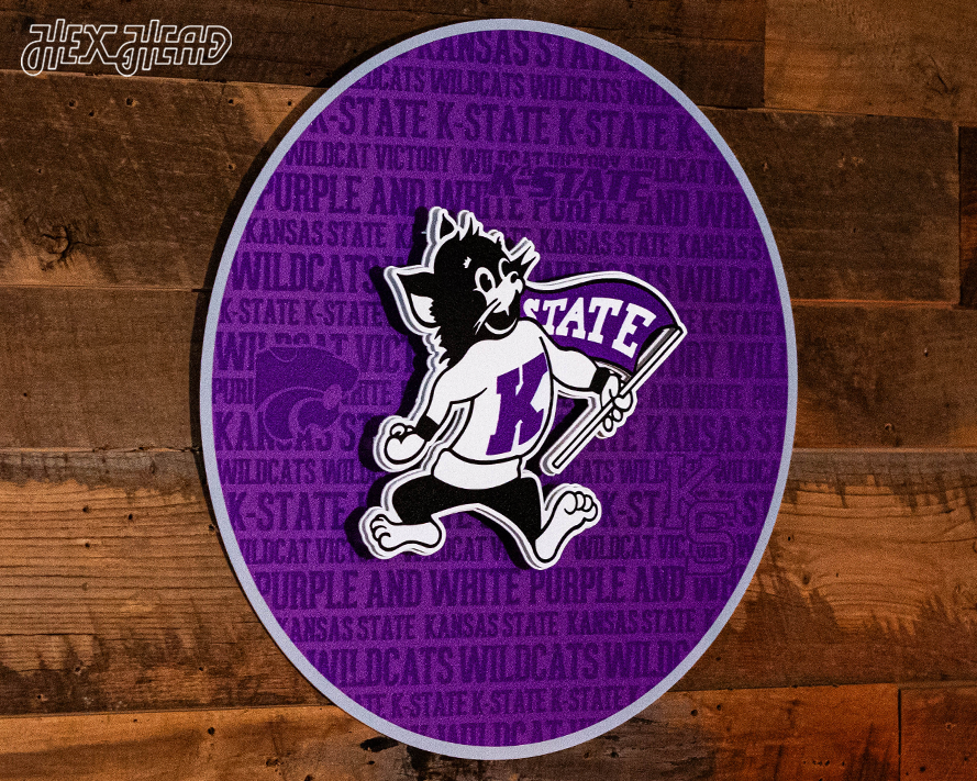 Kansas State Wildcats  CRAFT SERIES 3D Embossed Metal Wall Art