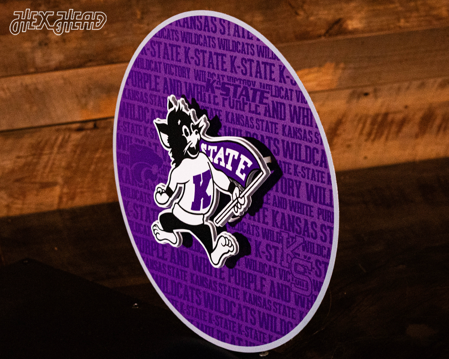 Kansas State Wildcats  CRAFT SERIES 3D Embossed Metal Wall Art