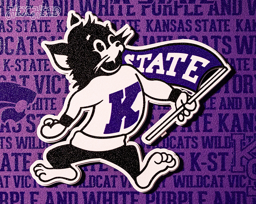 Kansas State Wildcats  CRAFT SERIES 3D Embossed Metal Wall Art