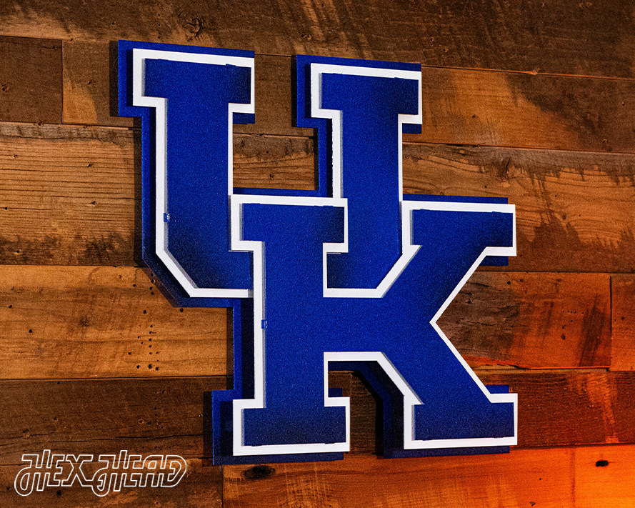 Kentucky Wildcats "UK" 5 layer 3D Metal Wall Art