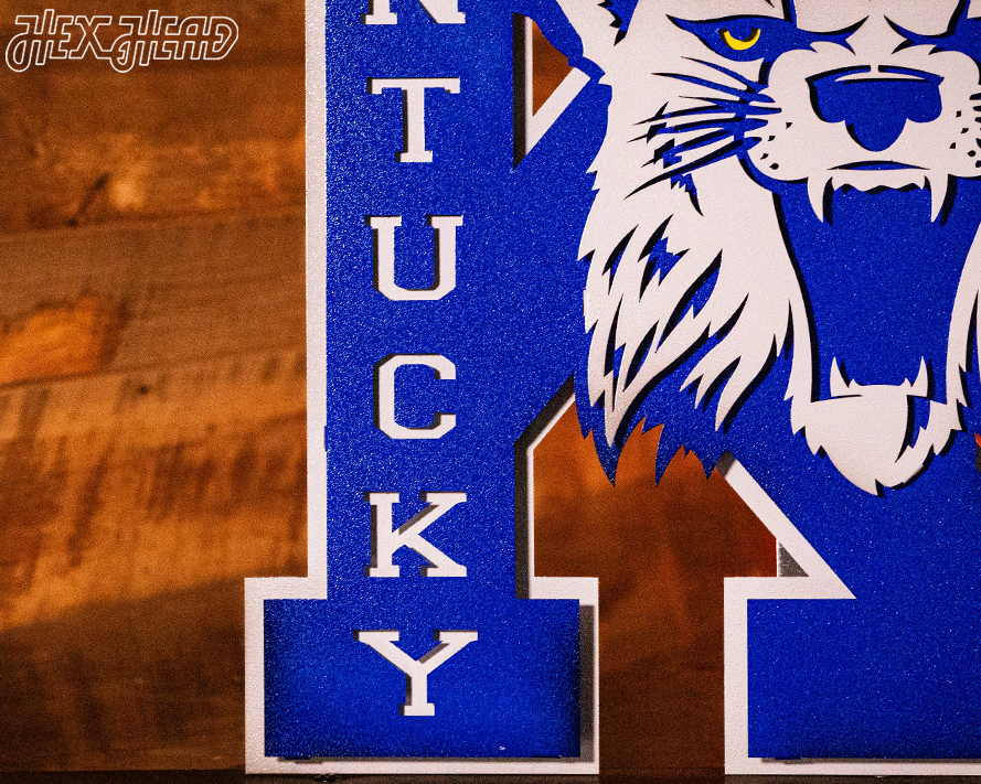 Kentucky Wildcats OUT of the VAULT, Vintage 70's Power K 3D Metal Wall Art