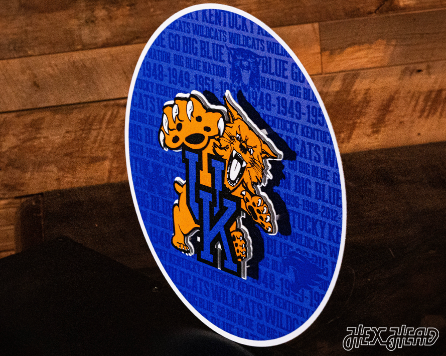 Kentucky Wildcats CRAFT SERIES 3D Embossed Metal Wall Art