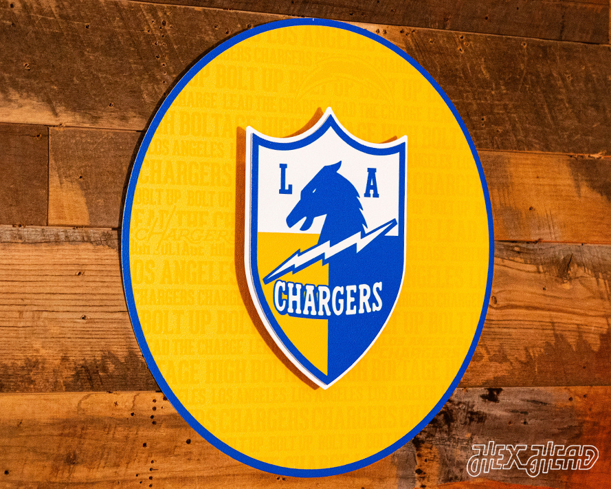 Los Angeles Chargers CRAFT SERIES 3D Embossed Metal Wall Art