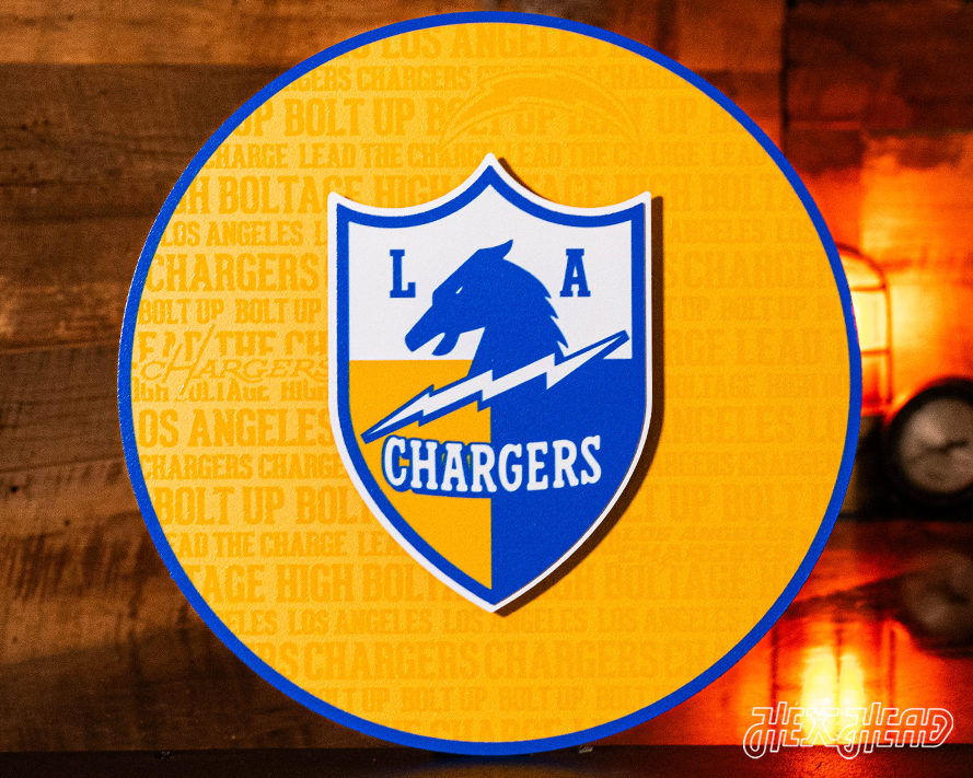 Los Angeles Chargers CRAFT SERIES 3D Embossed Metal Wall Art