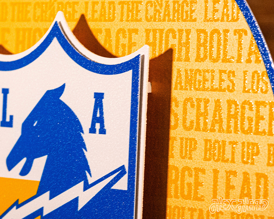 Los Angeles Chargers CRAFT SERIES 3D Embossed Metal Wall Art