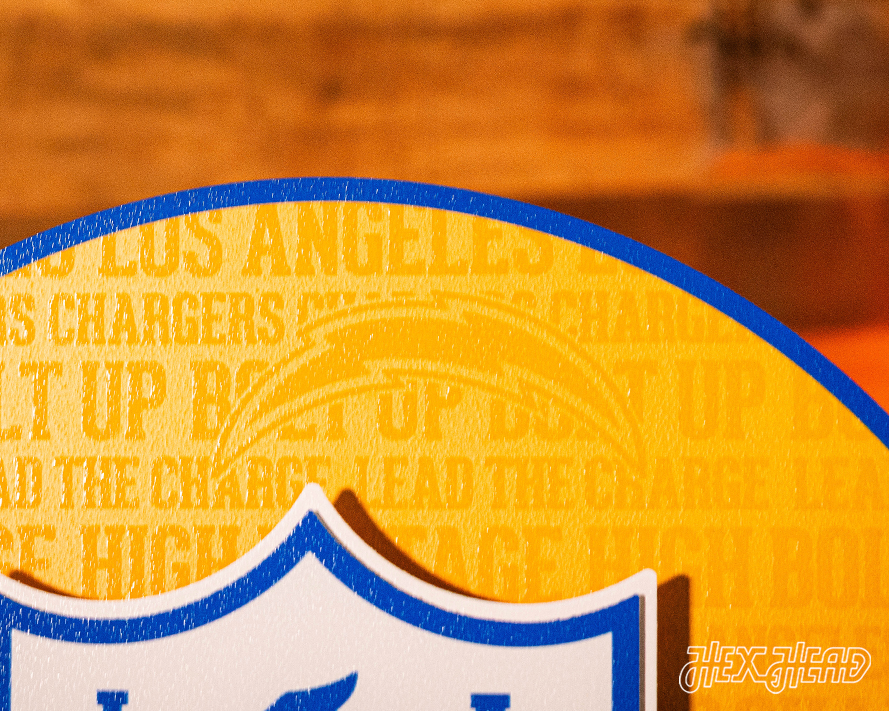 Los Angeles Chargers CRAFT SERIES 3D Embossed Metal Wall Art