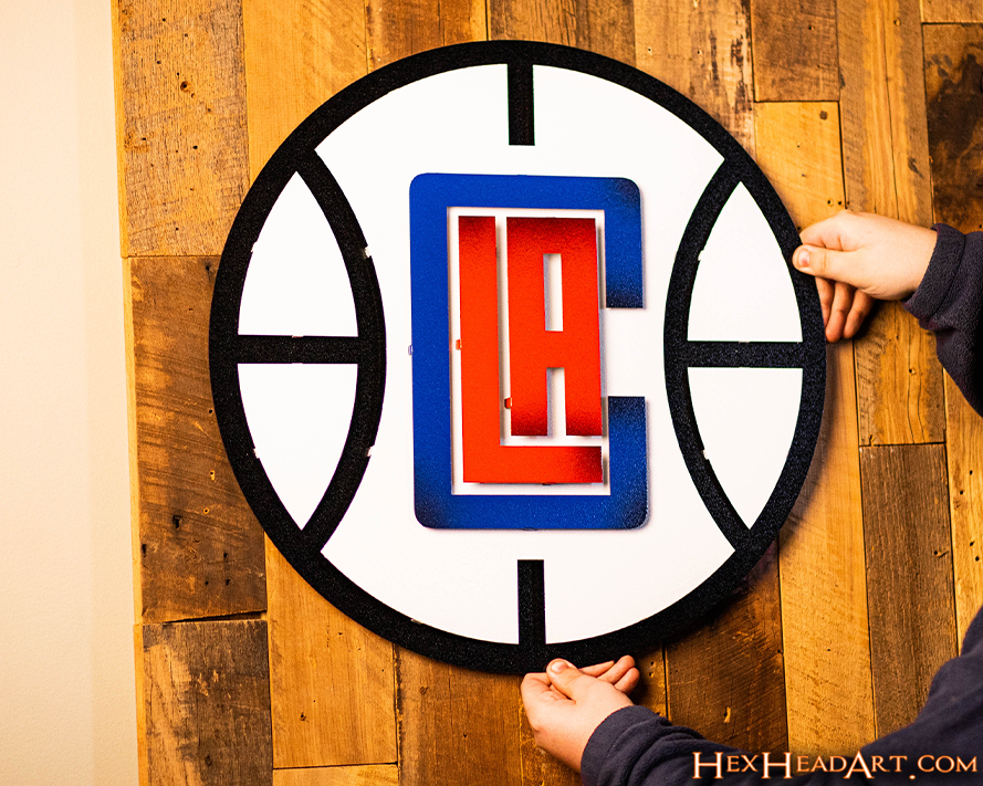 Los Angeles Clippers 3D Vintage Metal Wall Art