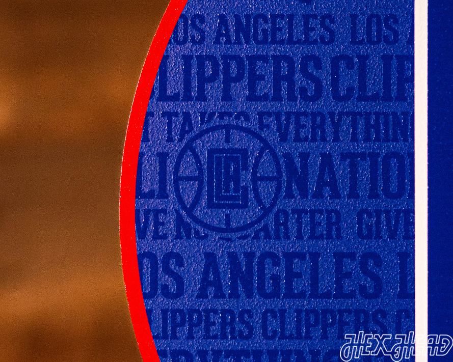 Los Angeles Clippers CRAFT SERIES 3D Embossed Metal Wall Art