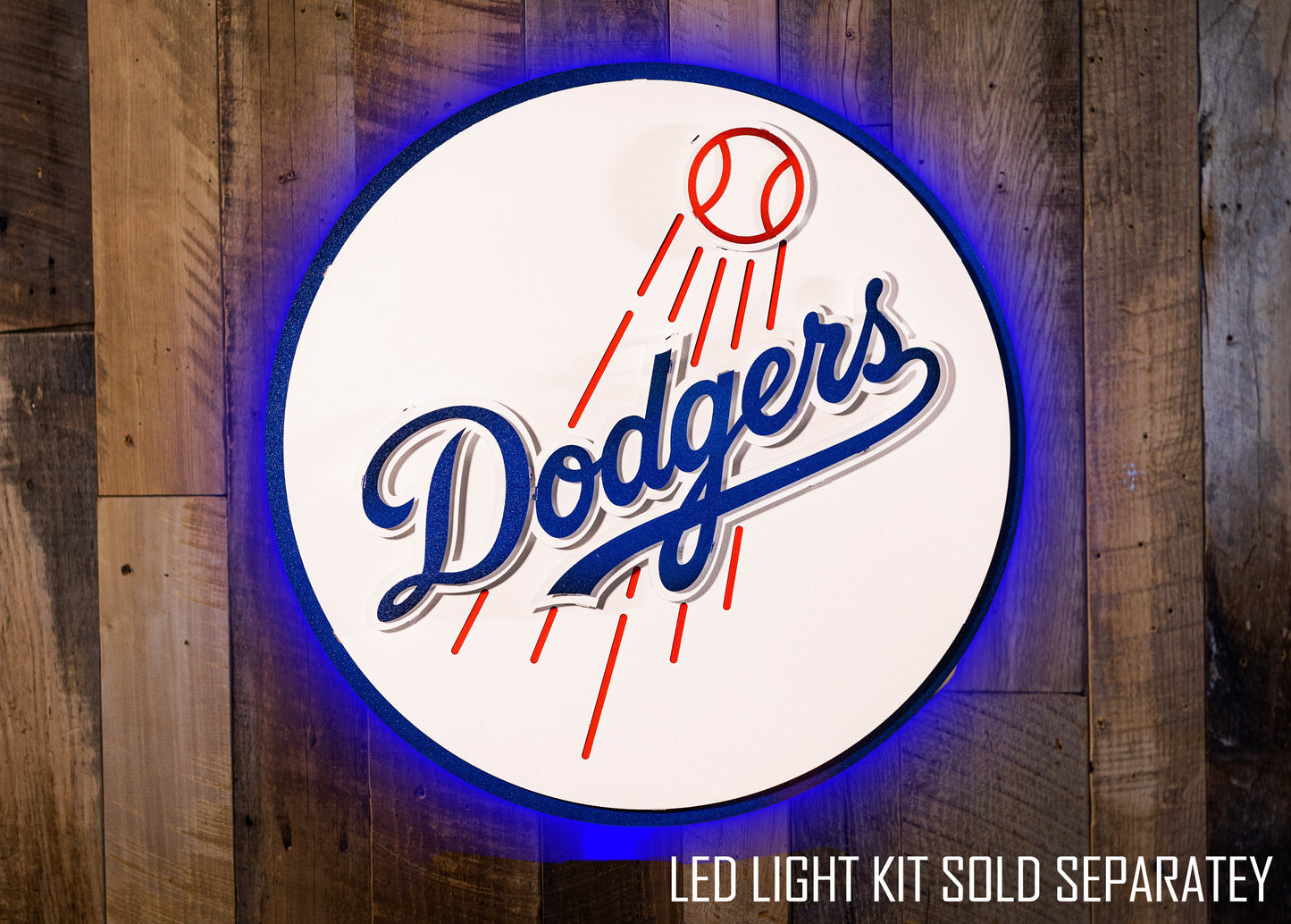 Los Angeles Dodgers Crest 3D Metal Artwork