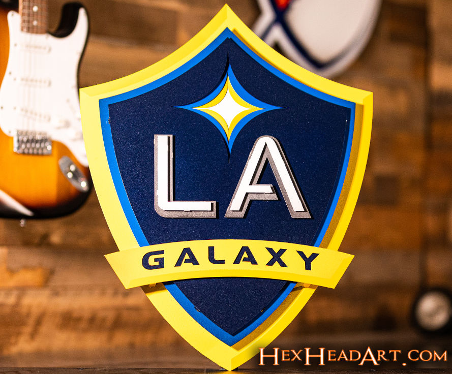 LA Galaxy 3D Vintage Metal Wall Art