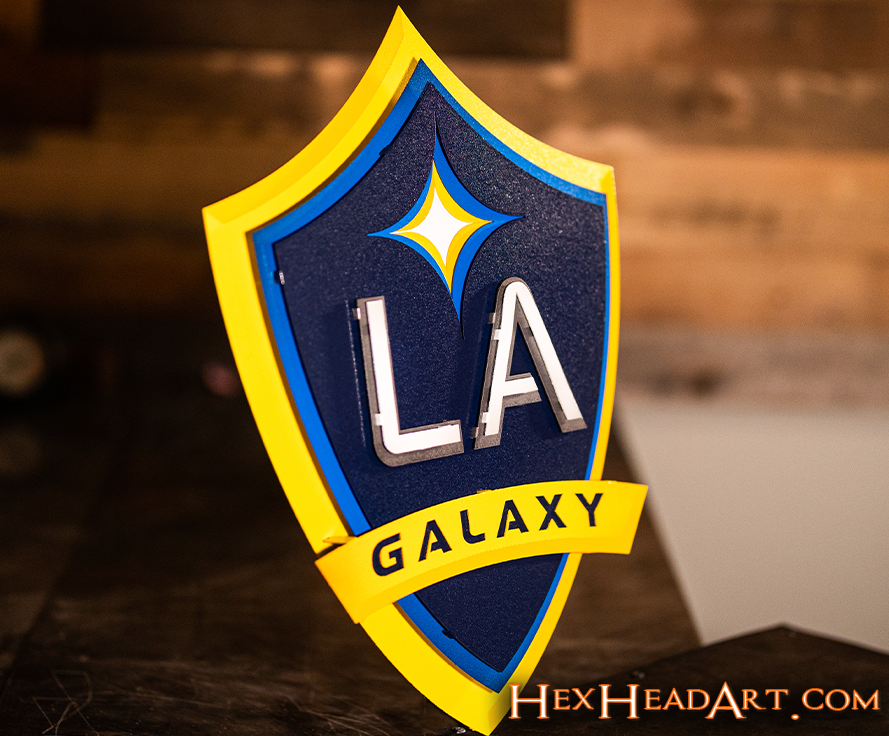 LA Galaxy 3D Vintage Metal Wall Art