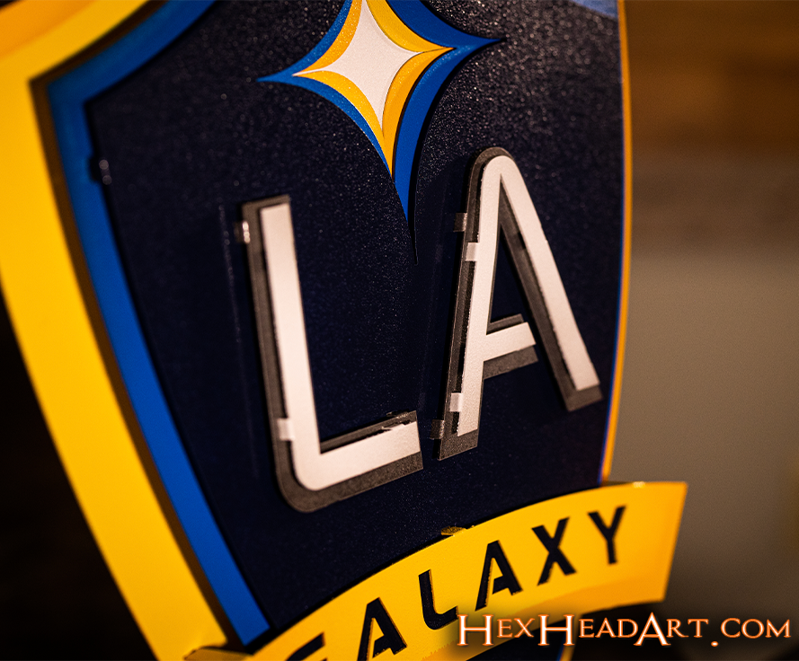 LA Galaxy 3D Vintage Metal Wall Art