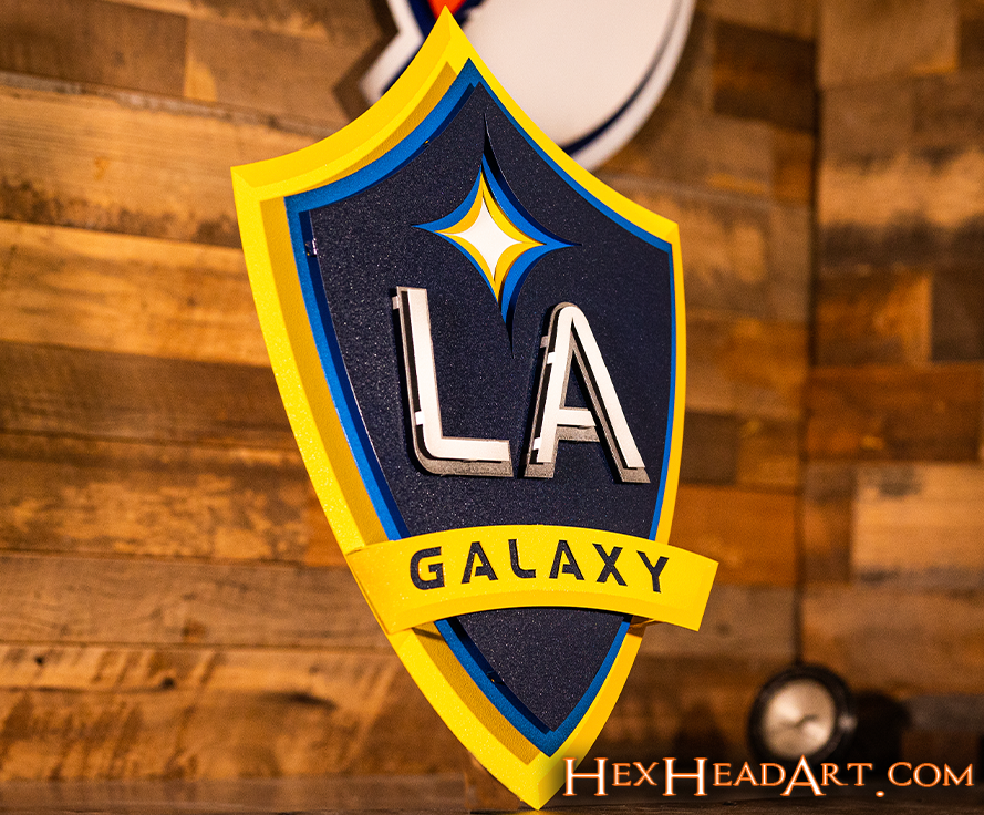 LA Galaxy 3D Vintage Metal Wall Art