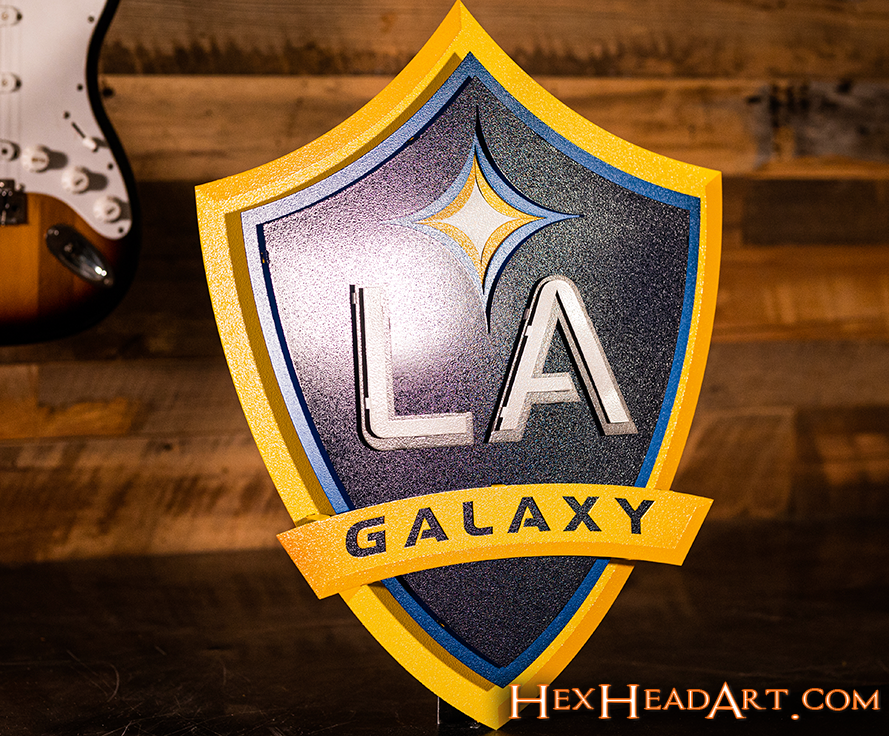 LA Galaxy 3D Vintage Metal Wall Art