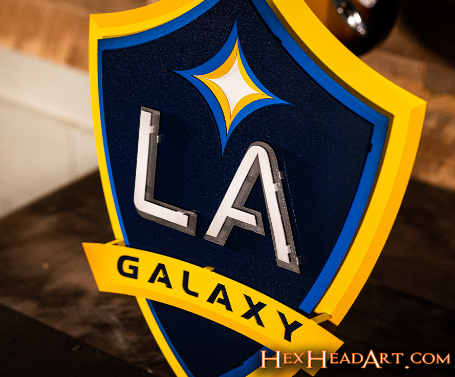 LA Galaxy 3D Vintage Metal Wall Art