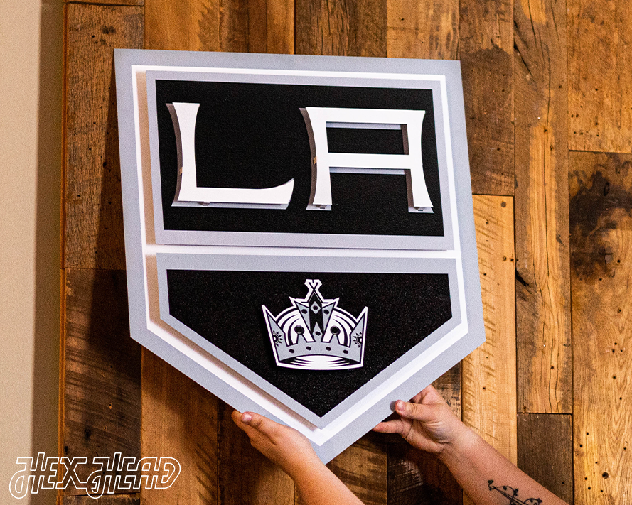 CLOSE OUT- Los Angeles Kings NHL 3D Vintage Metal Wall Art