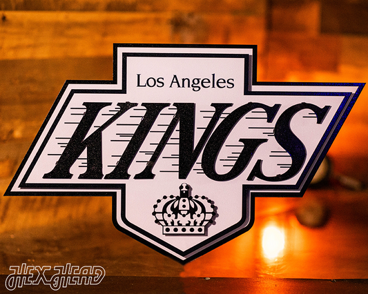 Los Angeles Kings 80's Vintage 3D Vintage Metal Wall Art