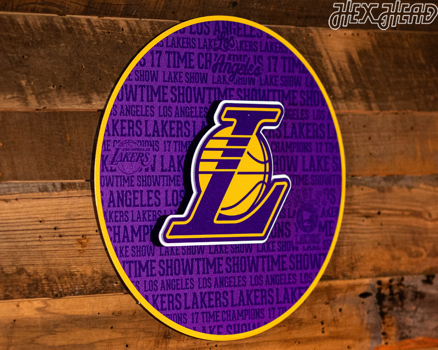 Los Angeles Lakers CRAFT SERIES 3D Embossed Metal Wall Art