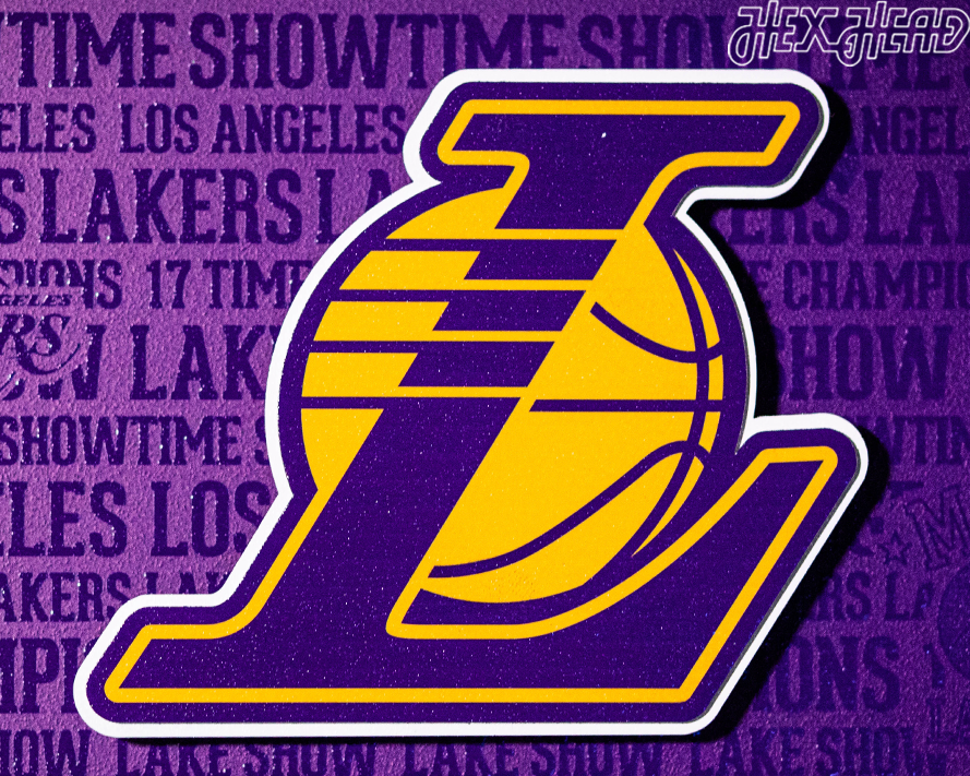 Los Angeles Lakers CRAFT SERIES 3D Embossed Metal Wall Art