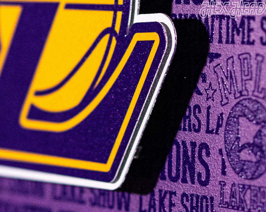 Los Angeles Lakers CRAFT SERIES 3D Embossed Metal Wall Art