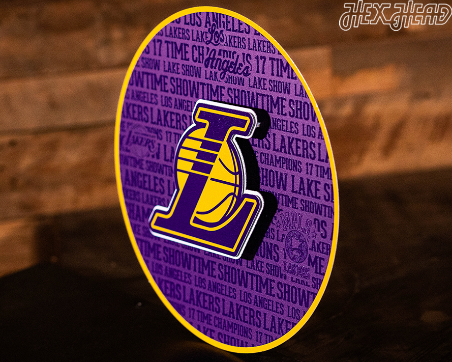 Los Angeles Lakers CRAFT SERIES 3D Embossed Metal Wall Art