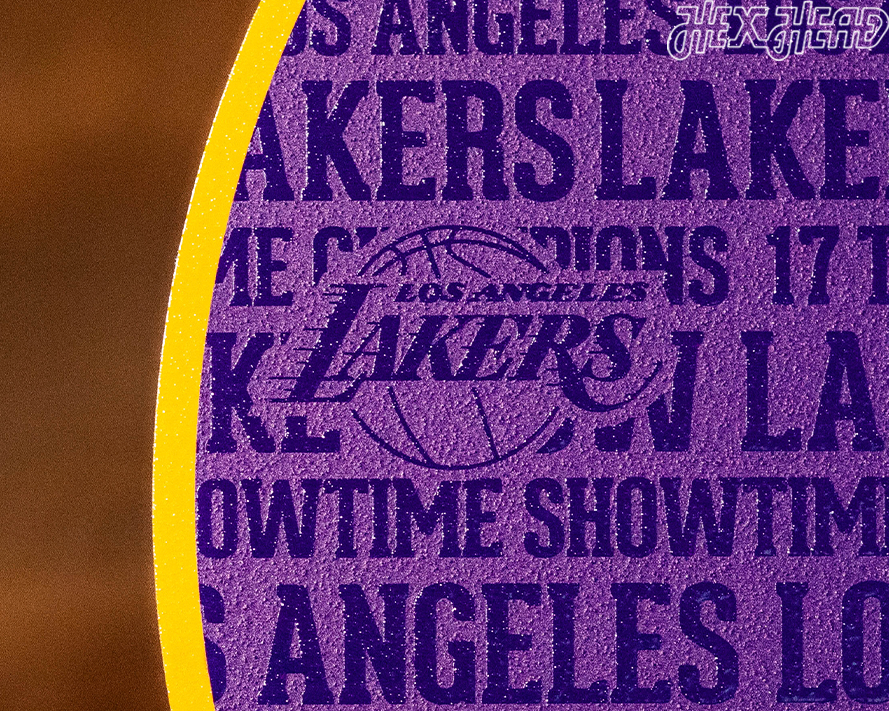 Los Angeles Lakers CRAFT SERIES 3D Embossed Metal Wall Art