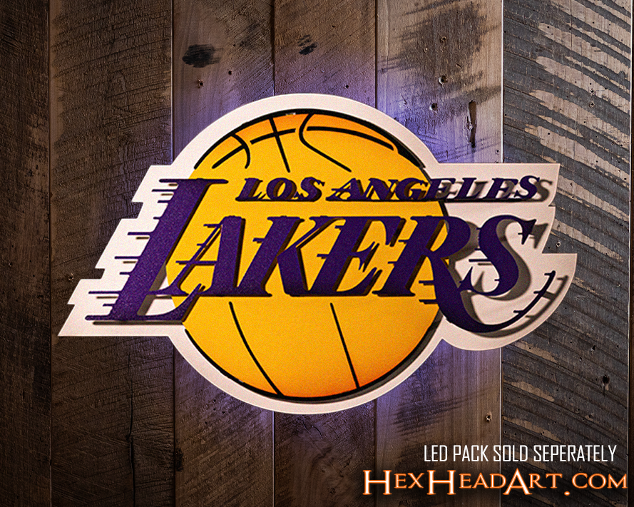 Los Angeles Lakers 3D Vintage Metal Wall Art