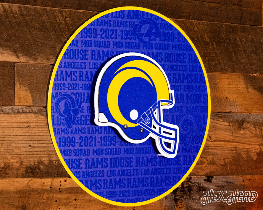 Los Angeles Rams CRAFT SERIES 3D Embossed Metal Wall Art