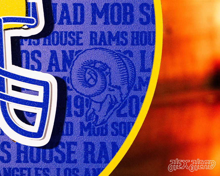 Los Angeles Rams CRAFT SERIES 3D Embossed Metal Wall Art