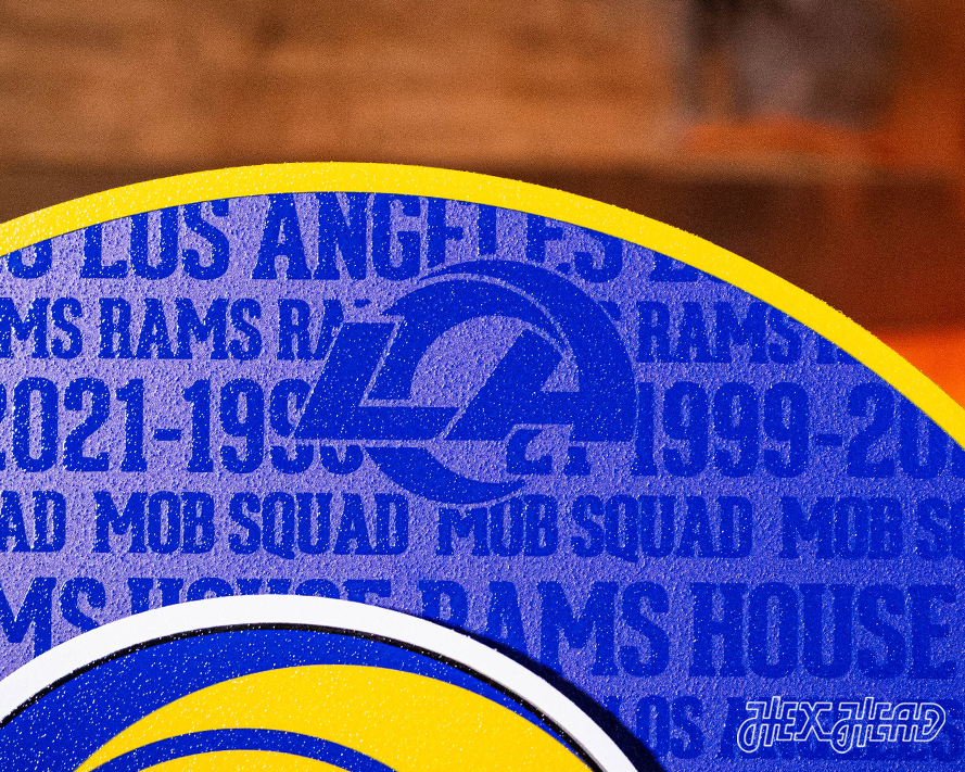 Los Angeles Rams CRAFT SERIES 3D Embossed Metal Wall Art