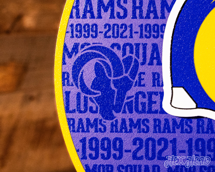 Los Angeles Rams CRAFT SERIES 3D Embossed Metal Wall Art