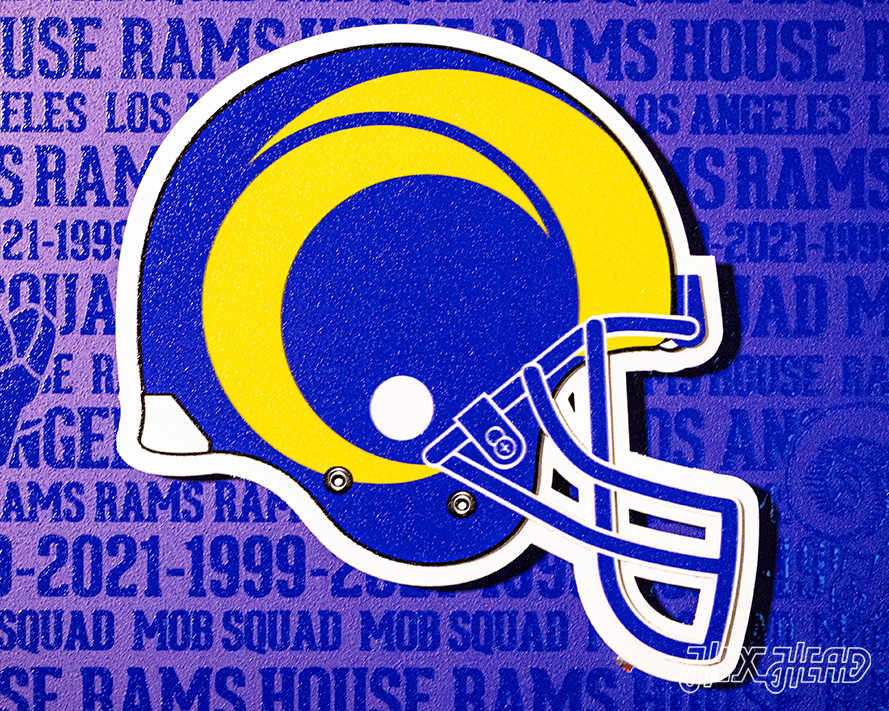 Los Angeles Rams CRAFT SERIES 3D Embossed Metal Wall Art