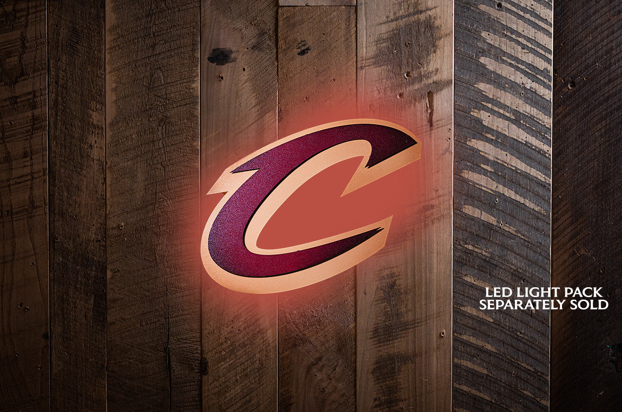 Cleveland Cavaliers "C" 3D Vintage Metal Wall Art