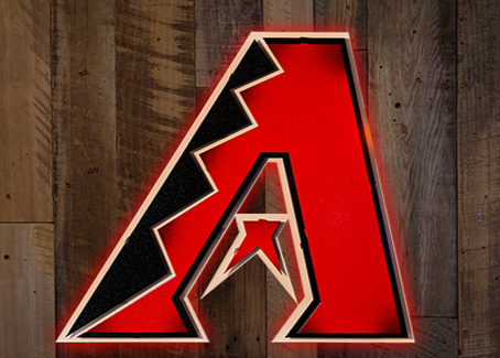 Arizona Diamondbacks 3 Layer A 3D Metal Wall Art