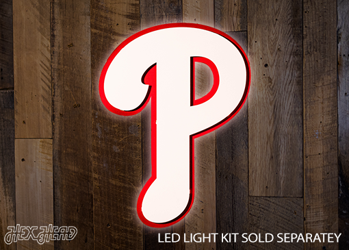 Philadelphia Phillies "P" 3D Metal Wall Art