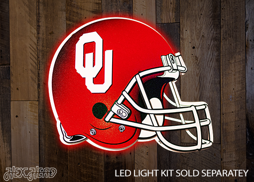 BLITZ COLLECTION - 8 LAYER Oklahoma Sooners 3D Metal Wall Art