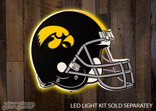 BLITZ COLLECTION - 8 LAYER Iowa Hawkeyes 3D Metal Wall Art