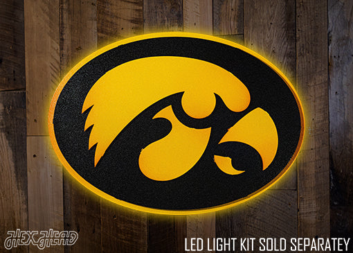 Iowa Hawkeyes Tigerhawk 3D Metal Wall Art